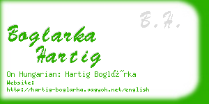 boglarka hartig business card